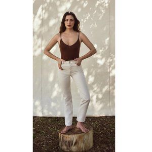 REFORMATION CYNTHIA High rise straight jeans